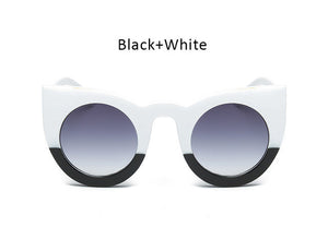 TSHING Fashion Oversized Cat Eye Sunglasses Women UV400 Big Frame Cateye Sun Glasses For Female Ladies