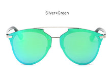 TSHING 2017 New Cat Eye Sunglasses Fashion Women Luxury Brand Designer Rimless Cateye Mirror Sun Glasses For Female UV400