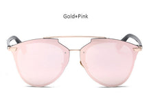 TSHING 2017 New Cat Eye Sunglasses Fashion Women Luxury Brand Designer Rimless Cateye Mirror Sun Glasses For Female UV400