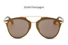 TSHING 2017 New Cat Eye Sunglasses Fashion Women Luxury Brand Designer Rimless Cateye Mirror Sun Glasses For Female UV400
