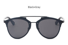 TSHING 2017 New Cat Eye Sunglasses Fashion Women Luxury Brand Designer Rimless Cateye Mirror Sun Glasses For Female UV400