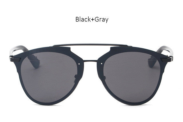 TSHING 2017 New Cat Eye Sunglasses Fashion Women Luxury Brand Designer Rimless Cateye Mirror Sun Glasses For Female UV400