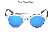 TSHING Classic Rose Gold Cat Eye Sunglasses Women Brand Designer Fashion Summer Cateye Pink Mirror Sun Glasses For Female