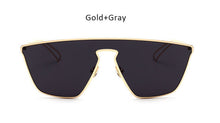 New Fashion Women Cat Eye Sunglasses Unique One Piece Lens Mirror Cateye Sun Glasses
