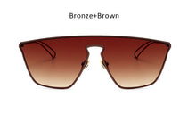 New Fashion Women Cat Eye Sunglasses Unique One Piece Lens Mirror Cateye Sun Glasses
