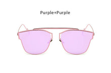 New Woman Brand Designer Cat Eye Sunglasses Fashion Rimless Women Cateye Metal Mirror Sunglasses Luxury Female