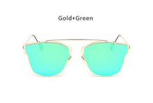 New Woman Brand Designer Cat Eye Sunglasses Fashion Rimless Women Cateye Metal Mirror Sunglasses Luxury Female