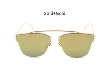 New Woman Brand Designer Cat Eye Sunglasses Fashion Rimless Women Cateye Metal Mirror Sunglasses Luxury Female