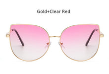 Oversized Gradient Cat Eye Sunglasses