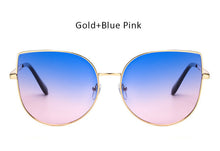 Oversized Gradient Cat Eye Sunglasses