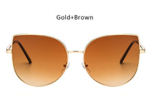 Oversized Gradient Cat Eye Sunglasses