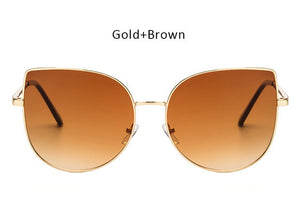 Oversized Gradient Cat Eye Sunglasses