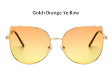 Oversized Gradient Cat Eye Sunglasses