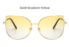 Oversized Gradient Cat Eye Sunglasses