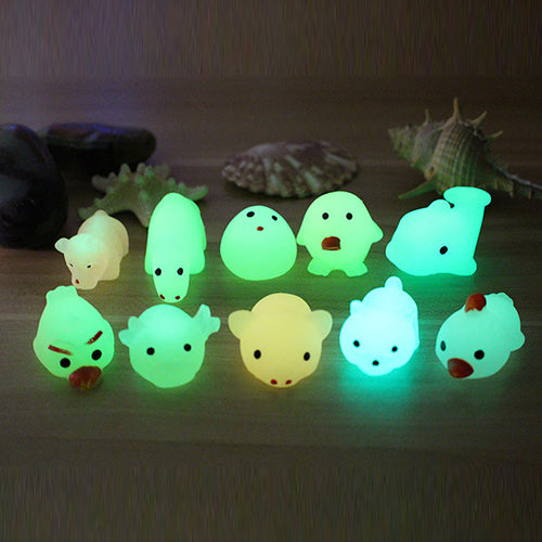 Cute Luminous Mochi Squishy Cat Squeeze Healing Fun Kids Kawaii Toy Stress Reliever Decor drop shipping Anti stress toy