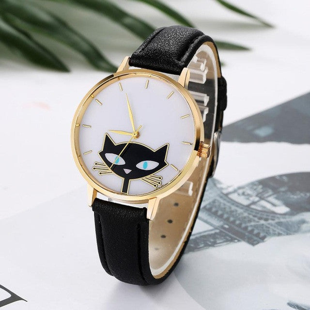 GAIETY Fashion Women's Watch 2017 Cute Cat Ladies Wrist Watches Analog relojes Clock Woman Dress Quartz Watch Montre Femme #814