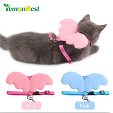 LemonBest Dog Puppy Traction Rope Pet Supplies Dog Cat Collars Angel Wings Chest Retractable Straps Walking Lead Leash Size M