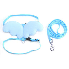LemonBest Dog Puppy Traction Rope Pet Supplies Dog Cat Collars Angel Wings Chest Retractable Straps Walking Lead Leash Size M